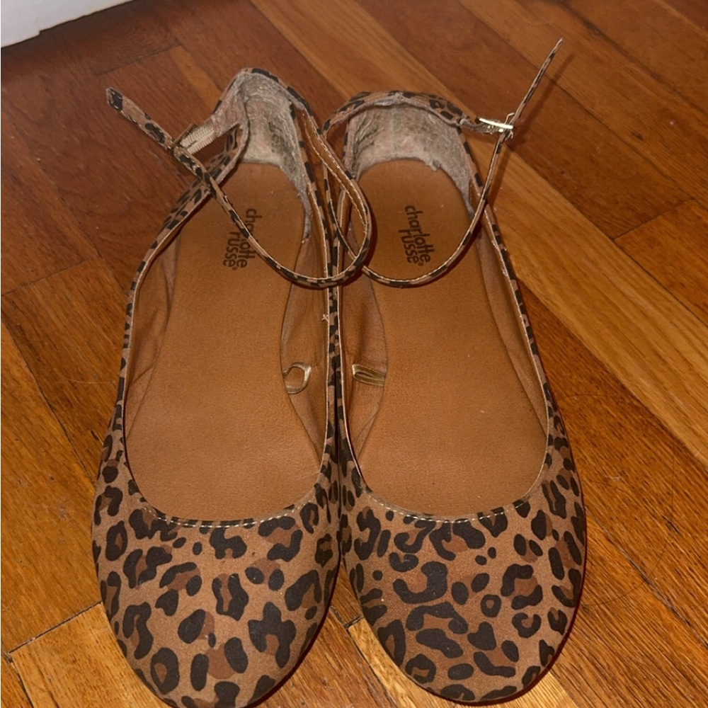 Vintage Charlotte Russe Leopard Print Flats